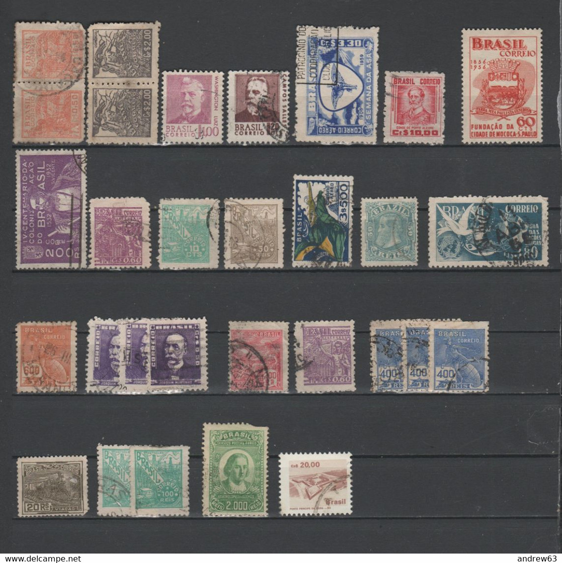 BRASILE - BRASIL - Lotto - Accumulo - Vrac - 100+ Francobolli - Usati, Used - Colecciones & Series