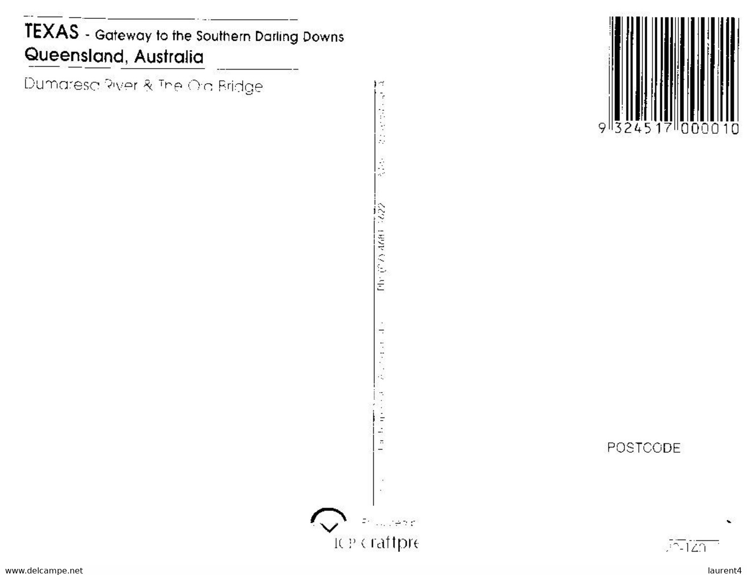 (II [ii] 11 A) (ep) Australia - QLD - Texas - Towoomba / Darling Downs