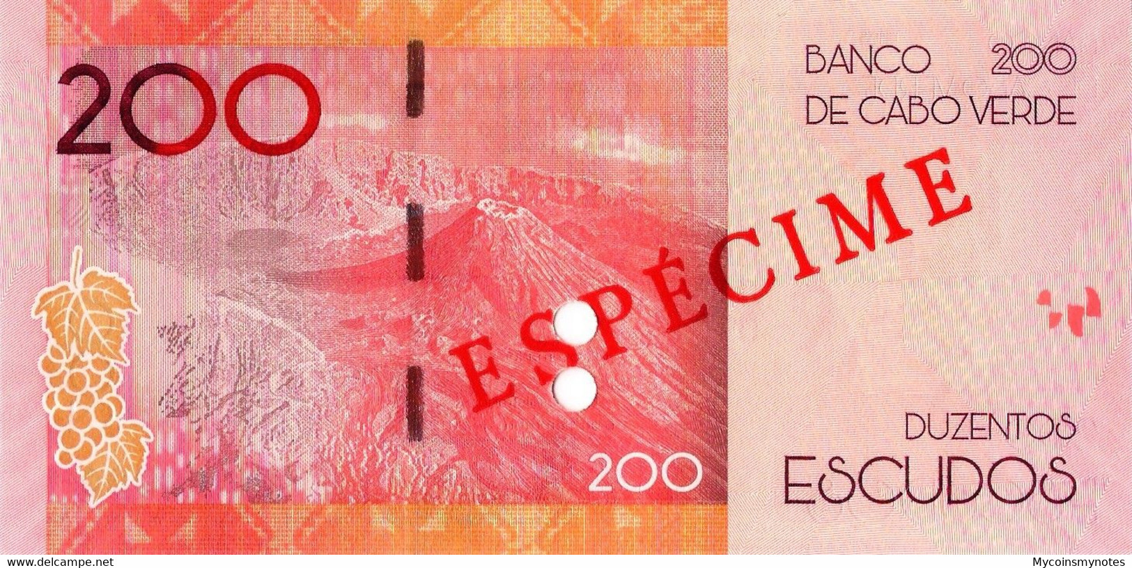 CAPE VERDE 200 Escudos From 2021,SPECIMEN, PNEW, Paper, UNC - Capo Verde