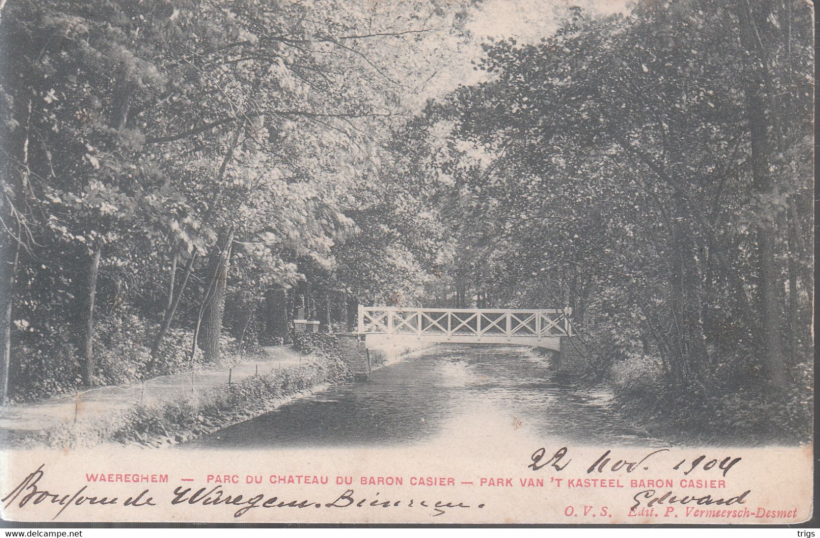 Waereghem - Park Van 't Kasteel Baron Casier - Waregem