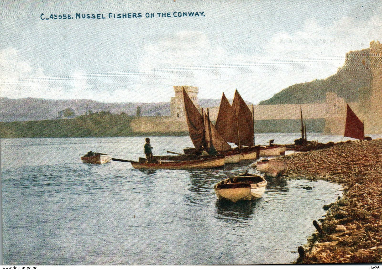 Conwy - Mussel Fishers On The Conway - Celesque Series N° C. 45958 - Caernarvonshire