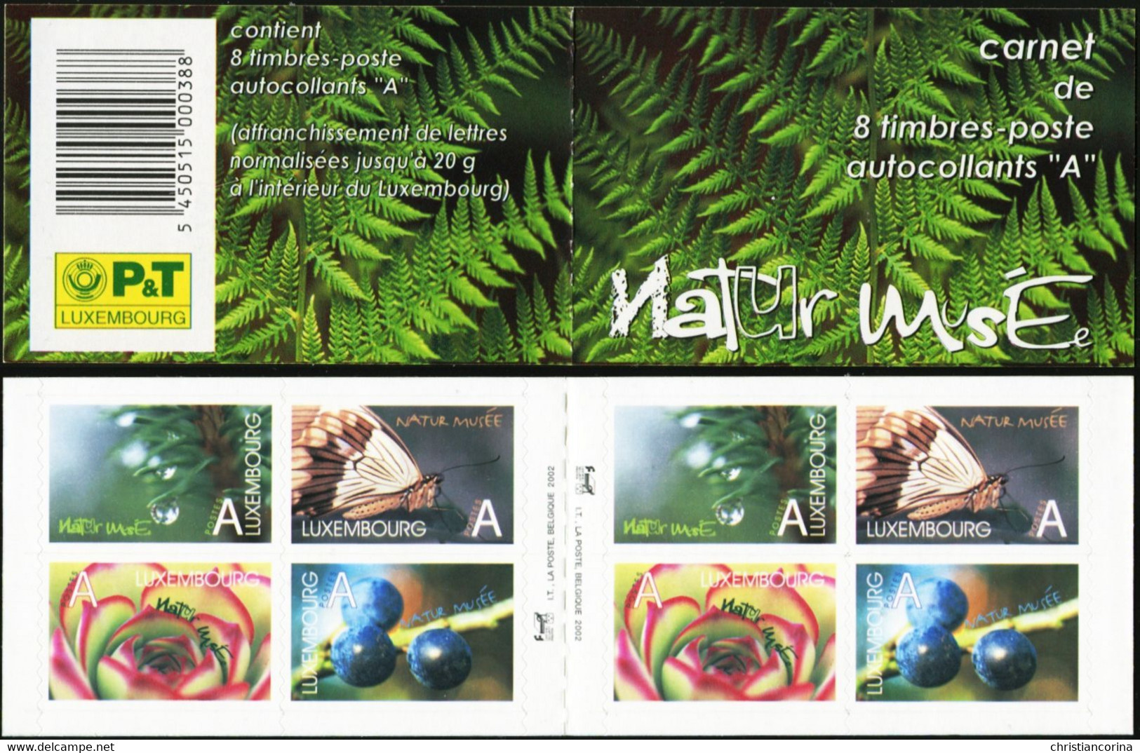 LUXEMBURG 2002 NATIONAL MUSEUM OF NATURE - Postzegelboekjes