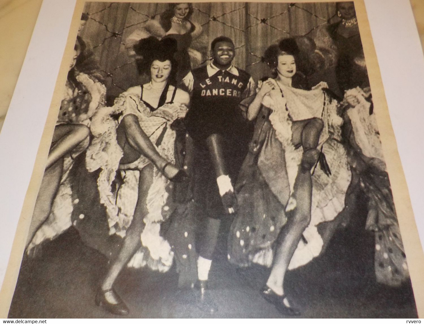 PHOTO FRENCH CANCAN ET RAY SUGAR ROBINSON 1952 - Other & Unclassified