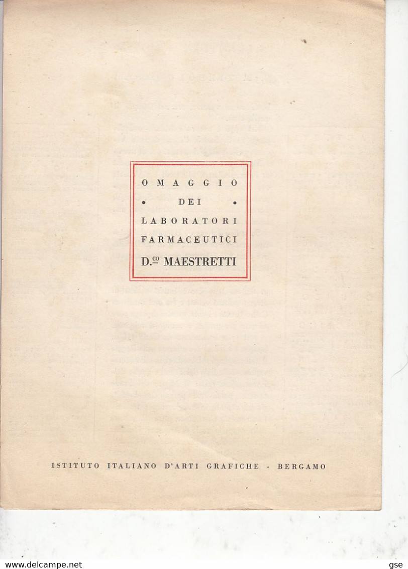 RIVISTA MEDICA Con Inclusa  Riproduzione Del Tiepolo - Edizione  Ist.Arti Grafiche - Bergamo - Scientific Texts