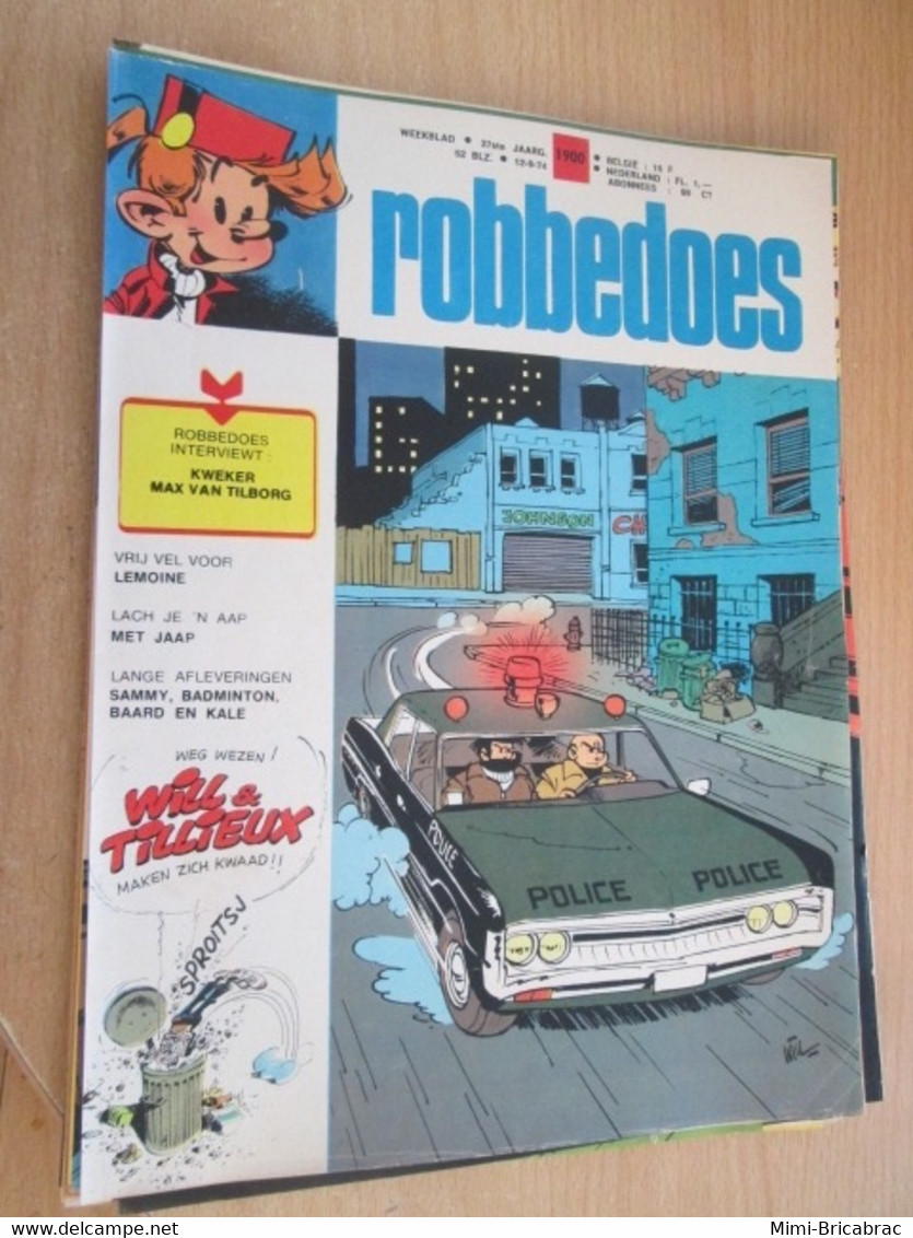 SPI121 EN NEERLANDAIS /  COUVERTURE TIF ET TONDU Par WILL  , Tiré D'un SPIROU ROBBEDOES Des Années 70 , Récit Complet - Robbedoes (Spirou)