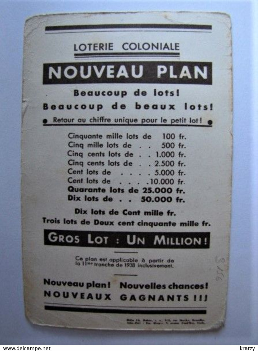 BELGIQUE - FLANDRE OCCIDENTALE - OSTENDE - Loterie Coloniale - Un Tirage Au Kursaal - 1938 - Oostende