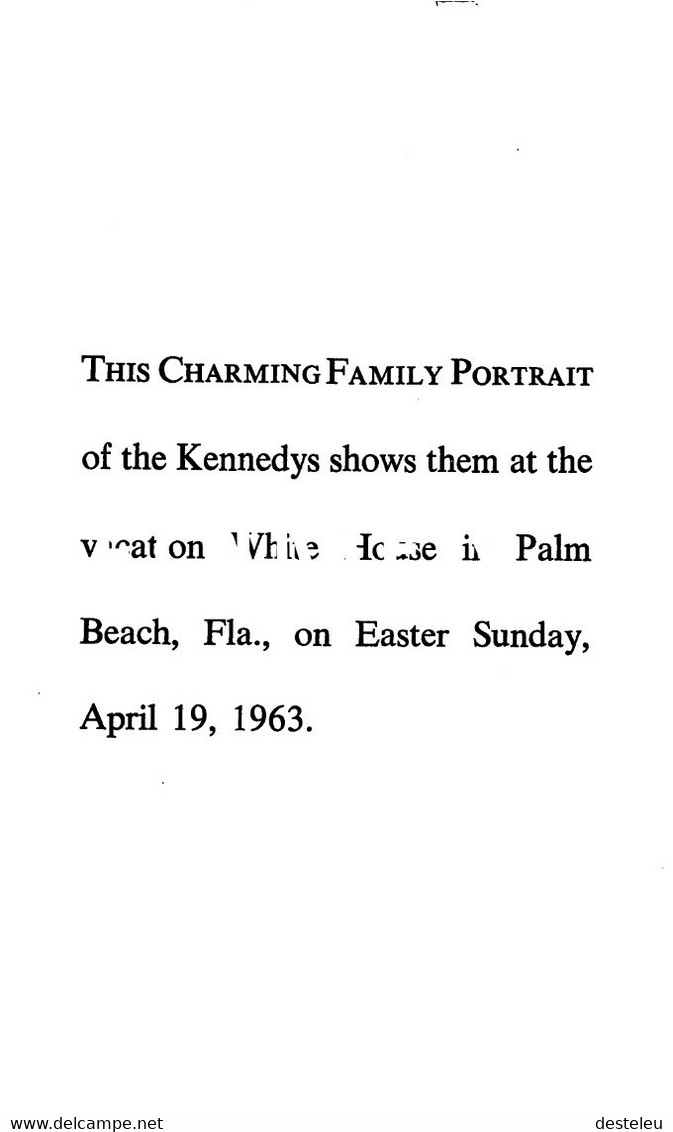 President John F. Kennedy - Charming Family Portrait @ Palm Beach - Présidents