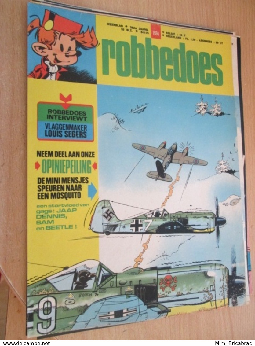 SPI121 EN NEERLANDAIS /  COUVERTURE PETITS HOMMES Par SERON Tiré D'un SPIROU ROBBEDOES Des Années 70 , Récit Complet - Robbedoes (Spirou)