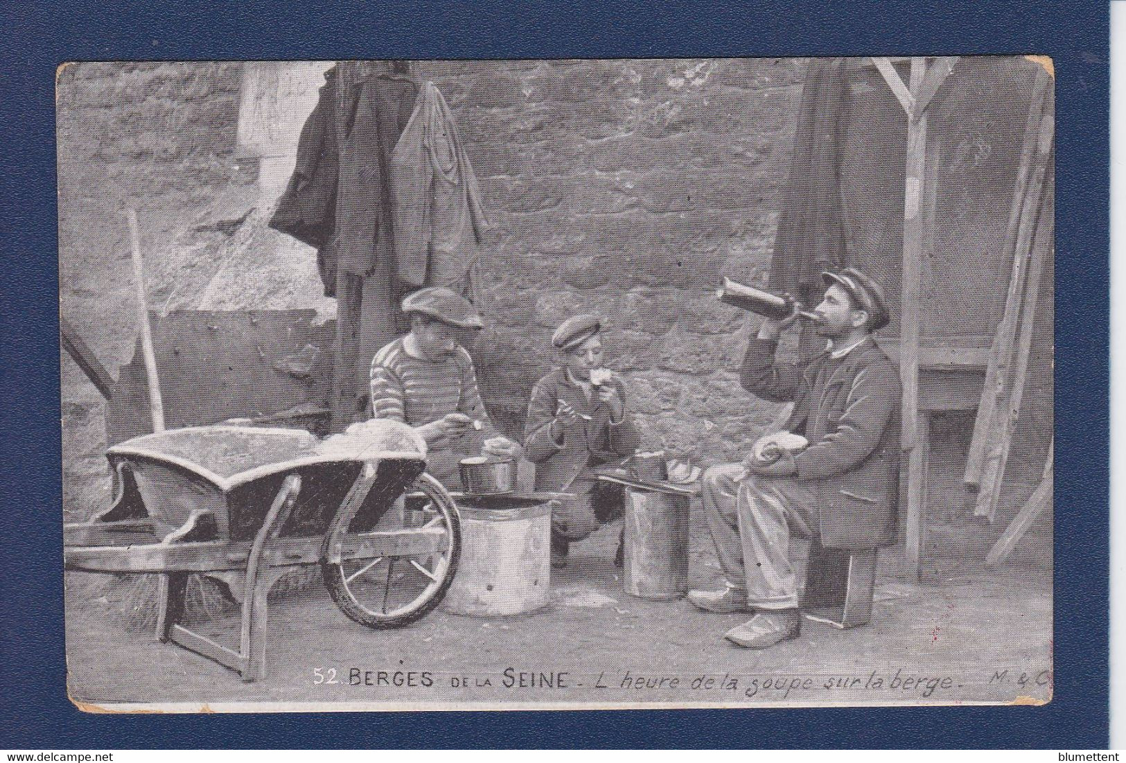 CPA PARIS Berges De La Seine Circulé Métier - Le Anse Della Senna