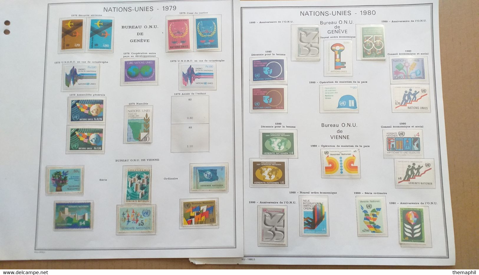 lot n° TH 311  NATIONS-UNIS collection dans un album neufs xx / x et qq sans gomme mais grande majorités neufs xx