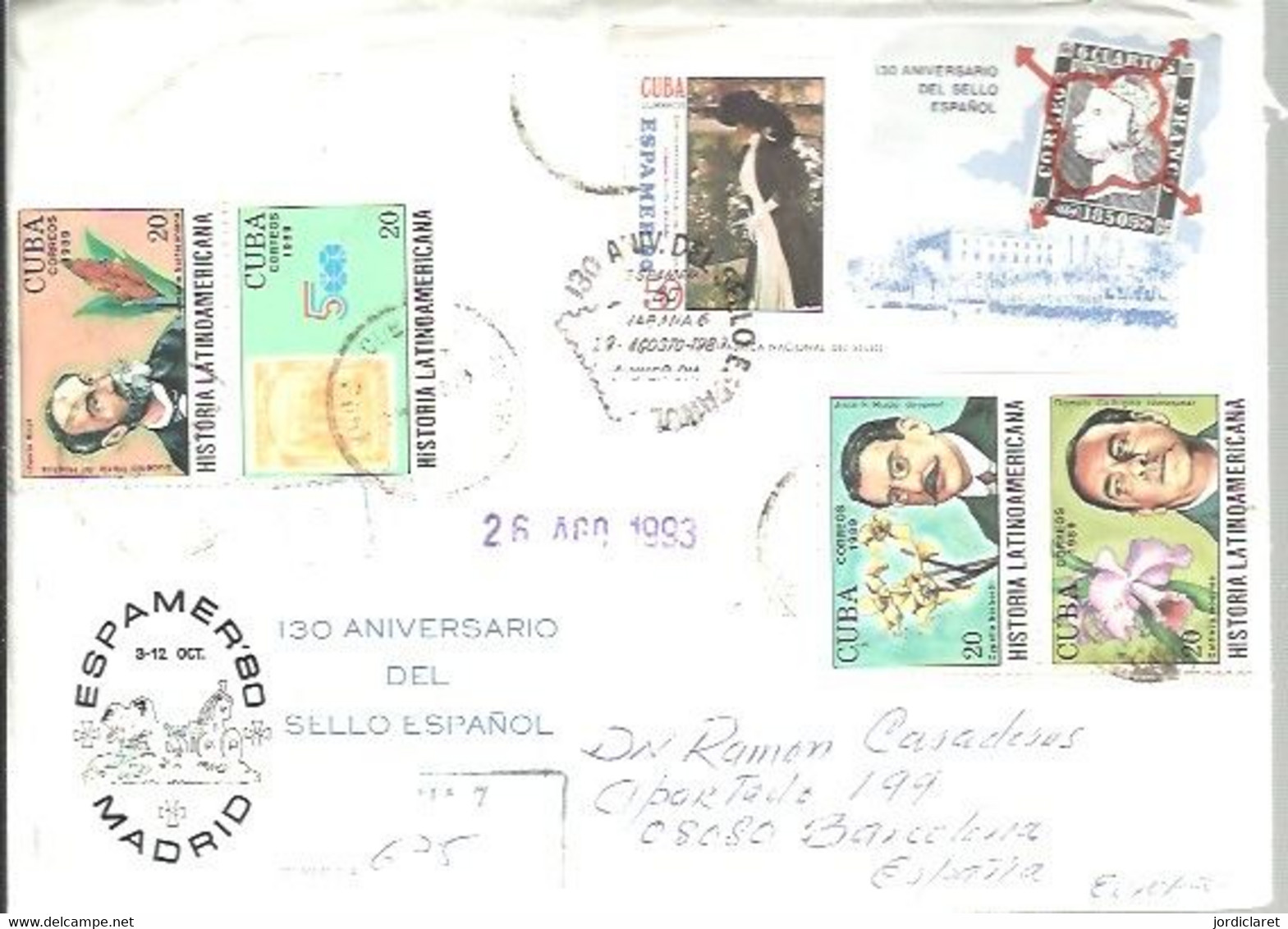 CARTA CERTIFICADA 1993 - Covers & Documents