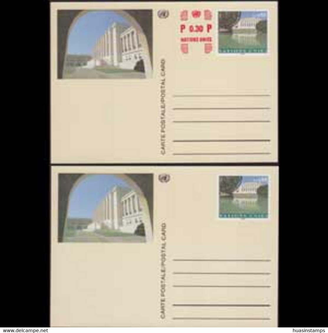 UN-GENEVA 1993 - Pre-stamped Cards-Nation Palace - Covers & Documents