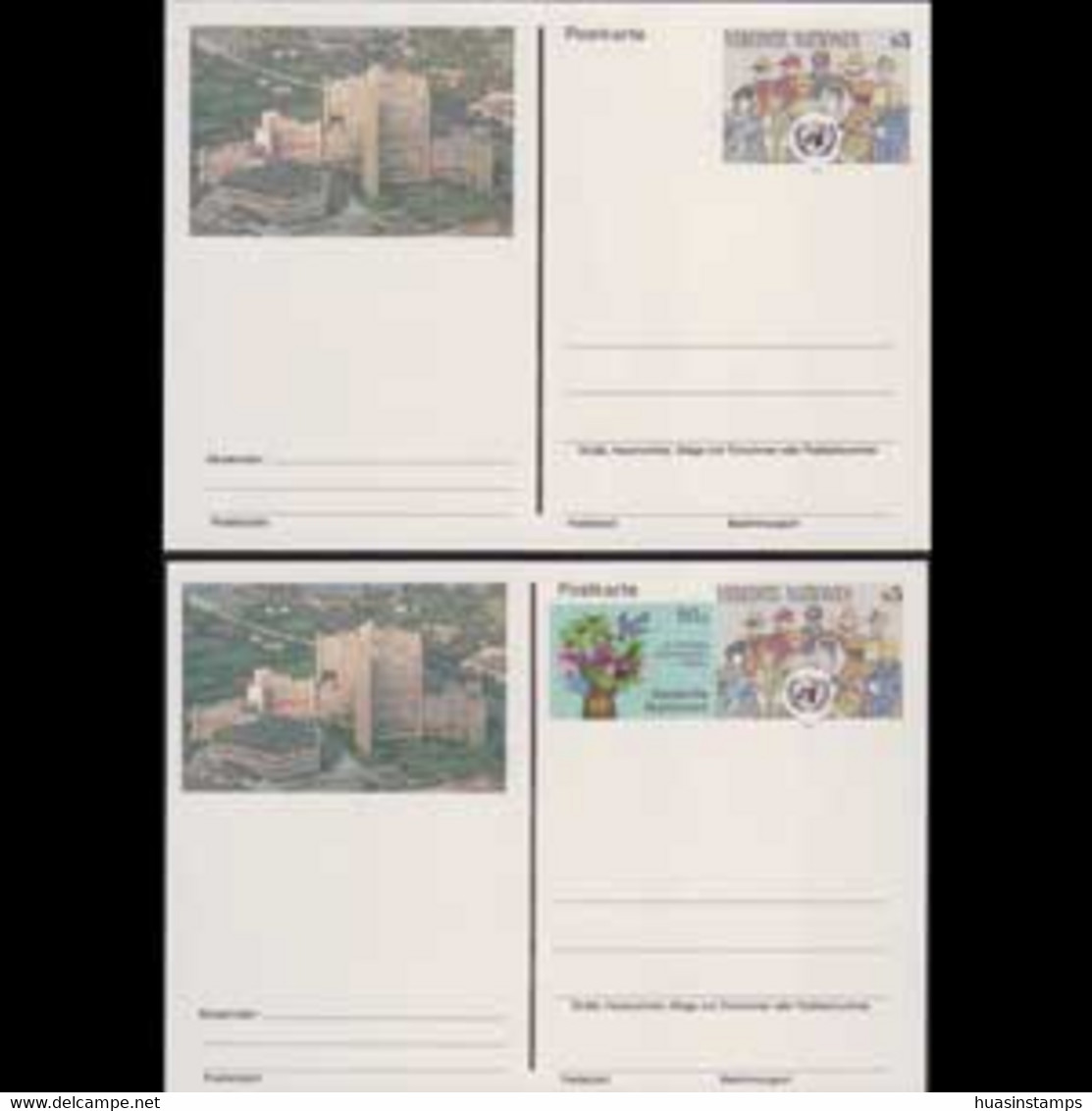 UN-VIENNA 1993 - Pre-stamped Cards-World People - Brieven En Documenten