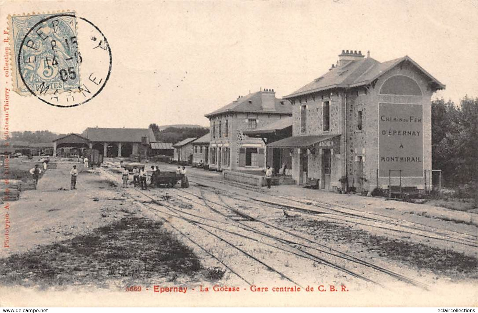 Epernay       51         La Goëase  . Gare Centrale  Du C B R    (voir Scan) - Epernay