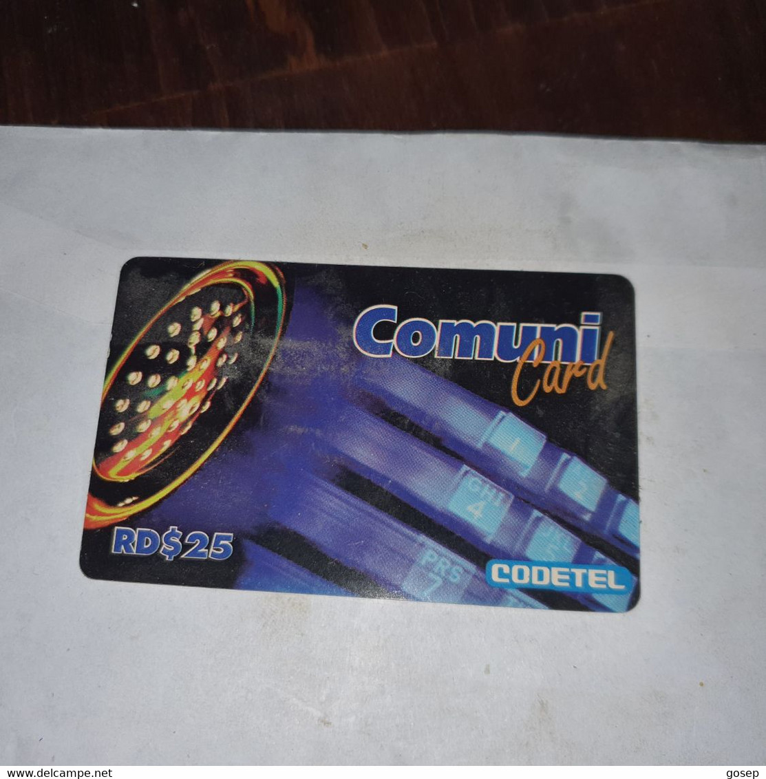 Dominicana-(rd$25)-comuni Card-codetel-(3)-(517-394-9060)-used Card+1card Prepiad Free - Dominicaine