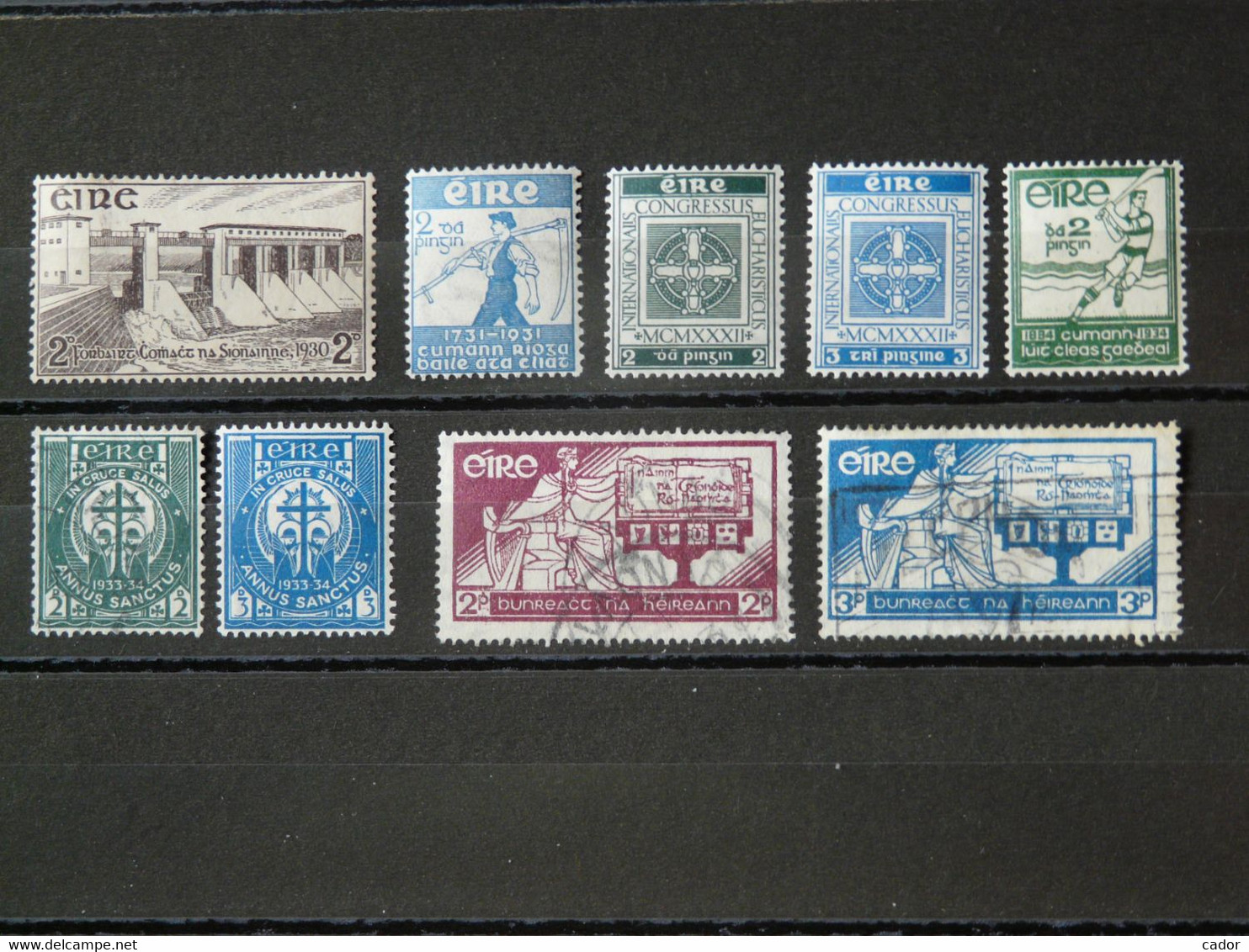 IRLANDE - 1930/1937 Lot 9 Timbres ( 6 * / 3 O - Voir Scan) - Andere & Zonder Classificatie