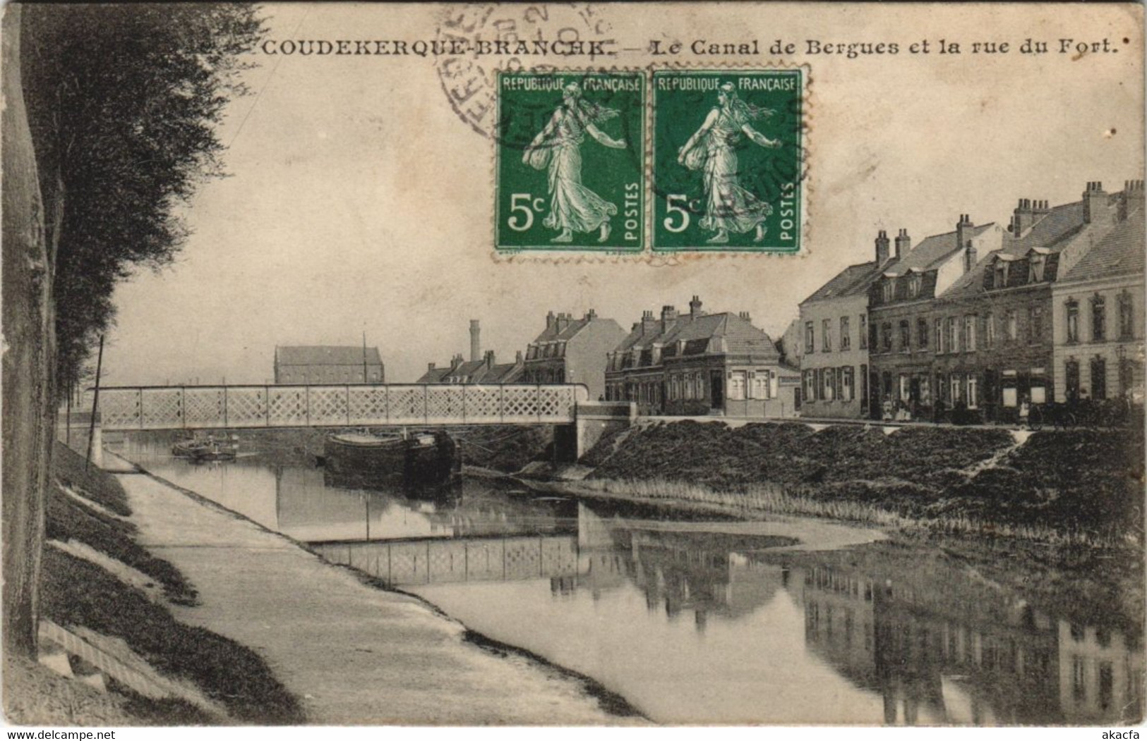 CPA COUDEKERQUE-BRANCHE - Le Canal De BERGUES (142137) - Coudekerque Branche