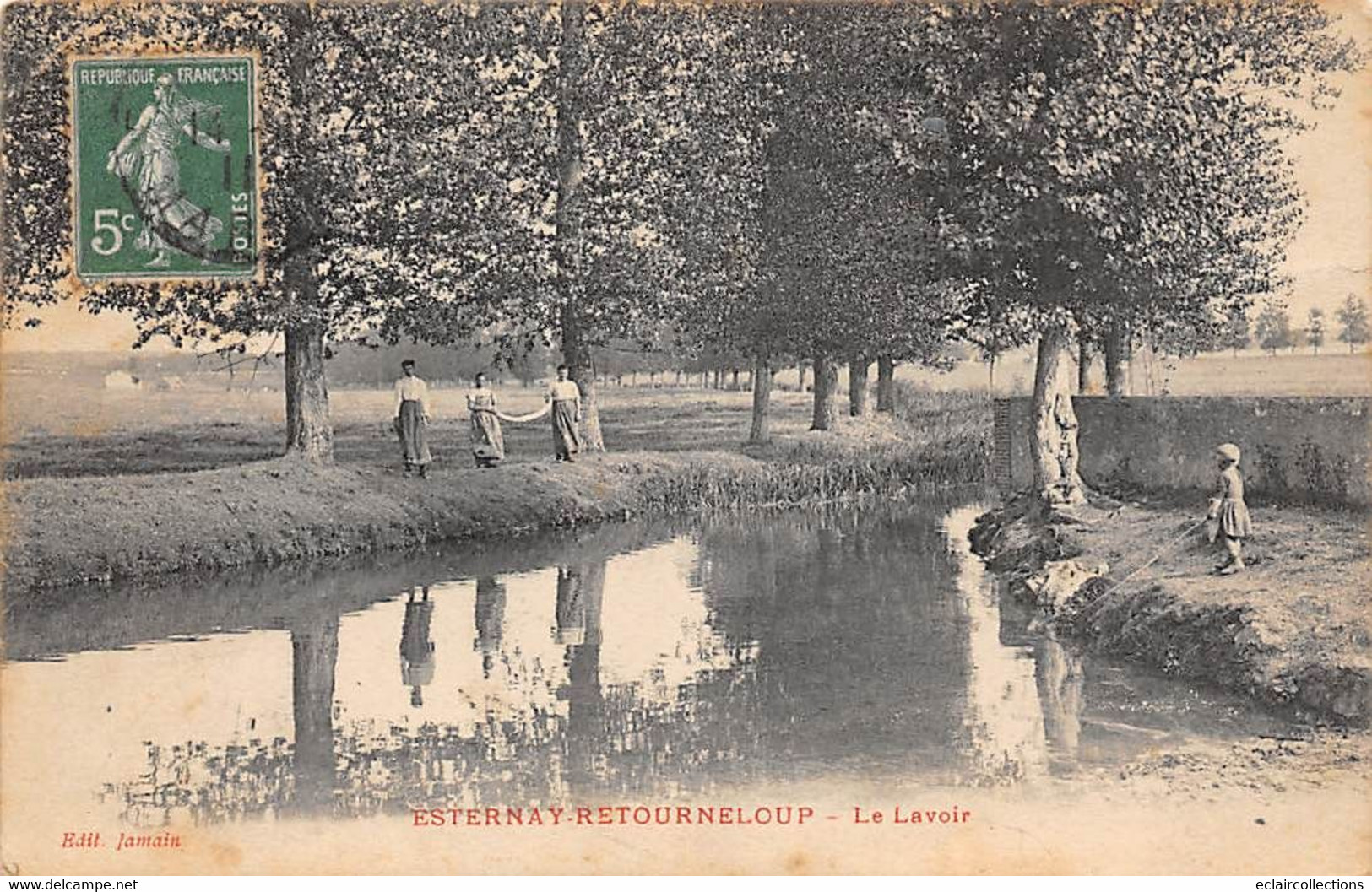 Esternay    51           Le Lavoir      (voir Scan) - Esternay