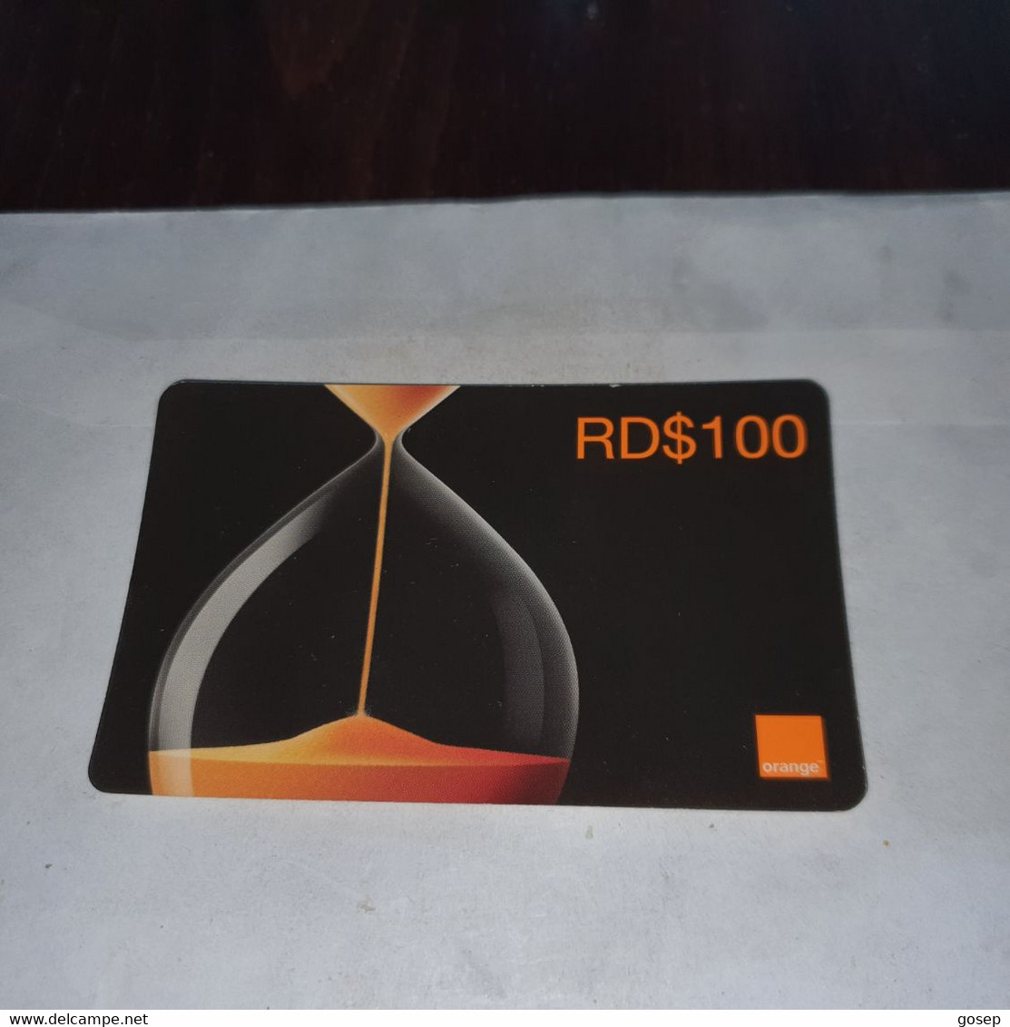 Dominicana-(orange-24rd$100)-(6)-(1128-6021-1566-52)-(31.12.2009)-used Card+1card Prepiad Free - Dominicaanse Republiek