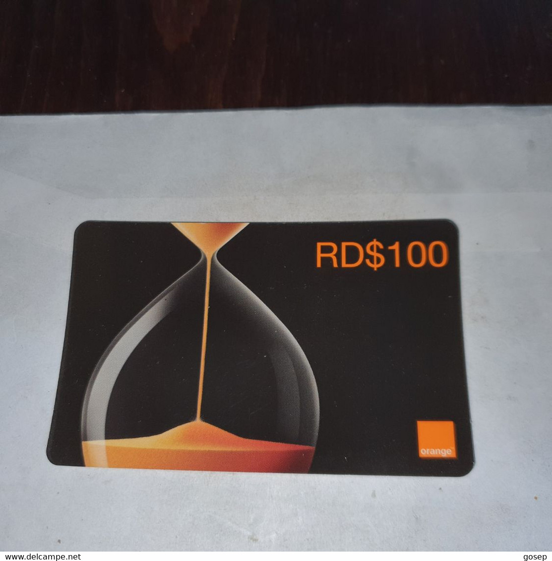 Dominicana-(orange-24rd$100)-(7)-(1125-8065-4640-70)-(31.12.2009)-used Card+1card Prepiad Free - Dominicaine