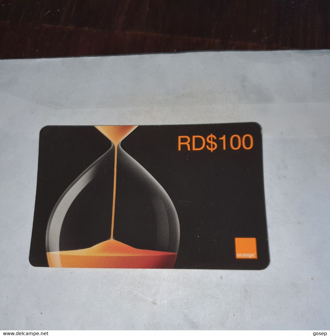 Dominicana-(orange-24rd$100)-(12)-(1128-6021-0187-97)-(31.12.2009)-used Card+1card Prepiad Free - Dominicana