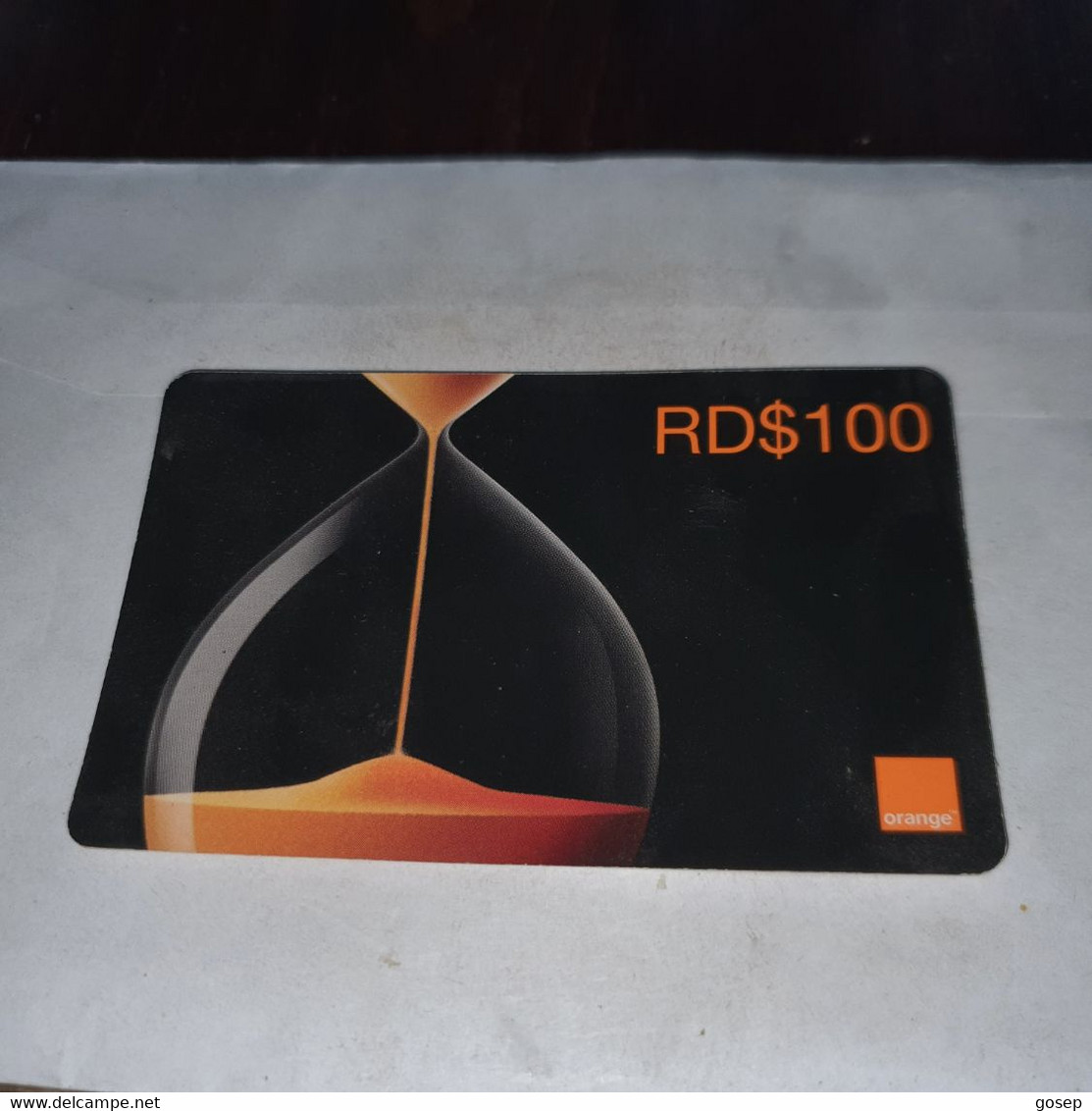 Dominicana-(orange-24rd$100)-(13)-(8350-9581-6519-36)-(31.12.2009)-used Card+1card Prepiad Free - Dominicana