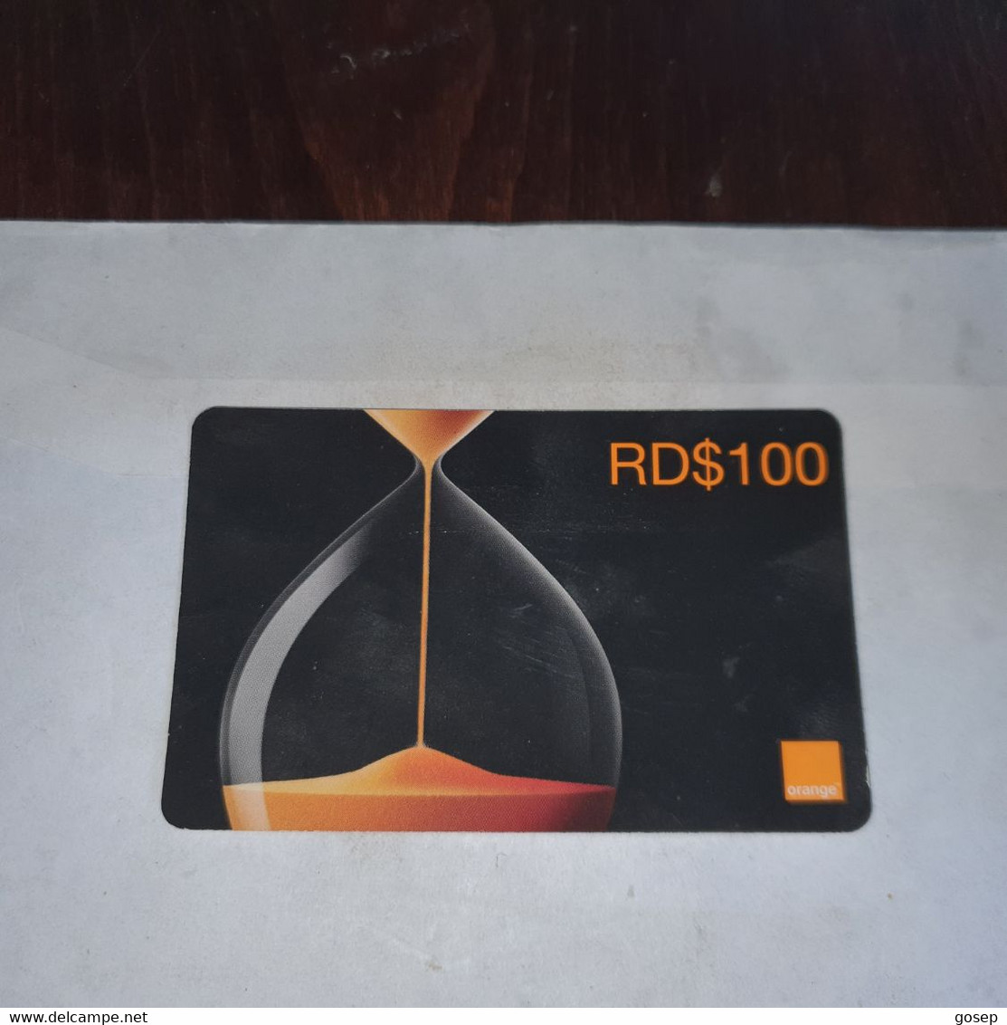 Dominicana-(orange-24rd$100)-(15)-(8381-4272-2463-56)-(31.12.2009)-used Card+1card Prepiad Free - Dominicana