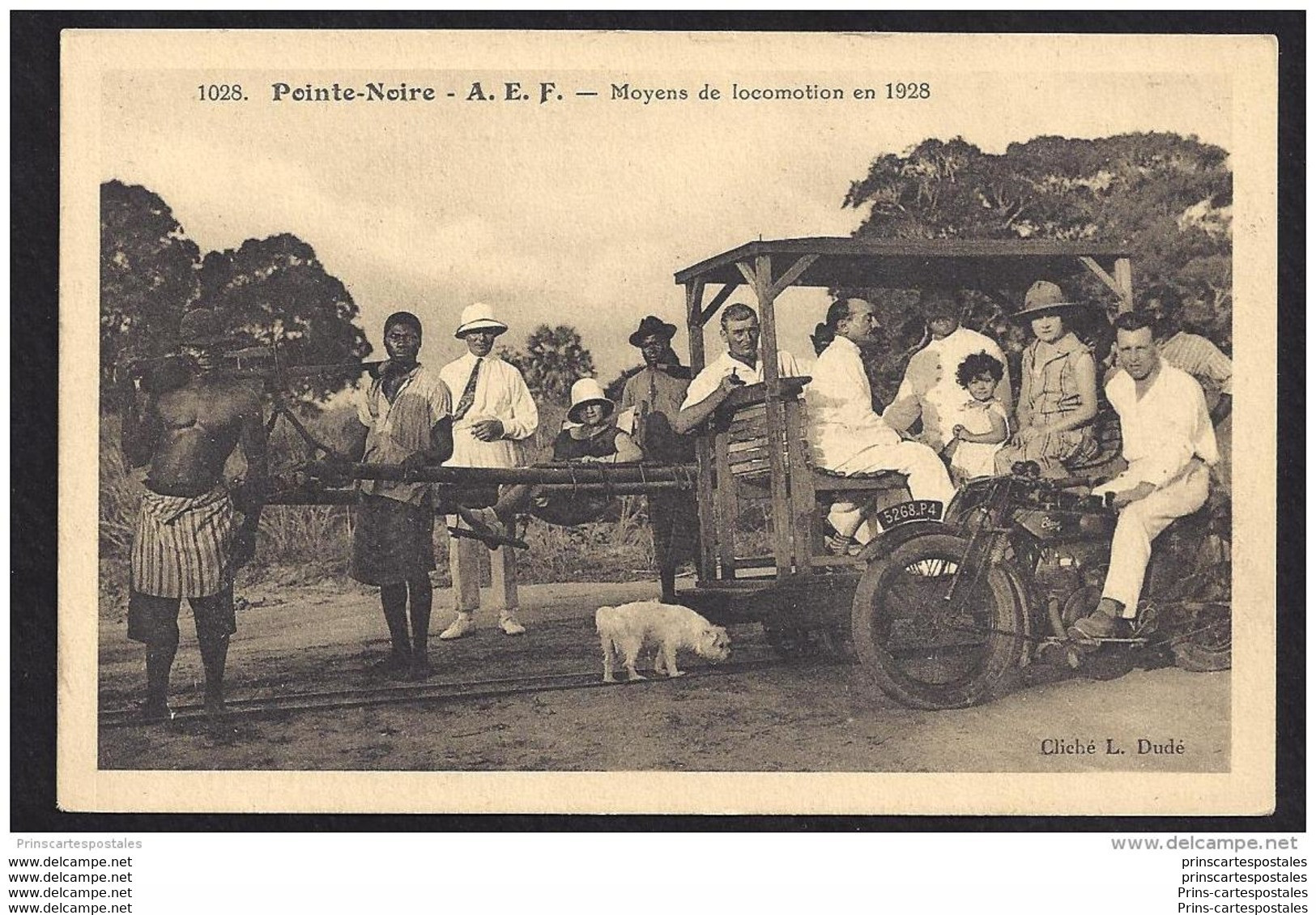 CPA AEF Congo Pointe Noir Moyens De Locomotion En 1928 - Pointe-Noire