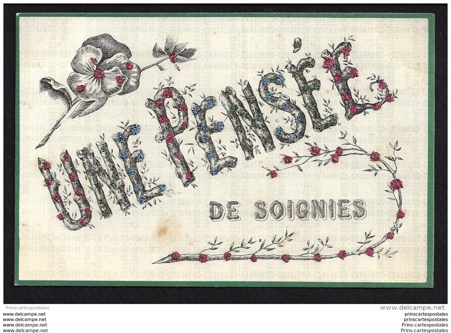 CPA Une Pensée De Soignies - Soignies