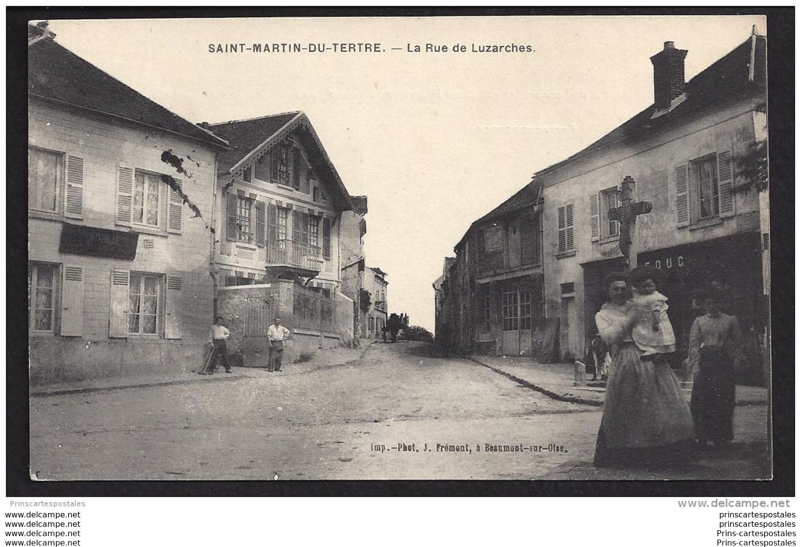 CPA 95 Saint Martin Du Tertre La Rue De Luzarches - Saint-Martin-du-Tertre