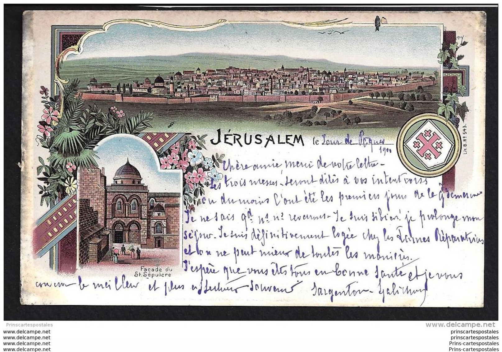 CPA Souvenir De Jerusalem - Israel