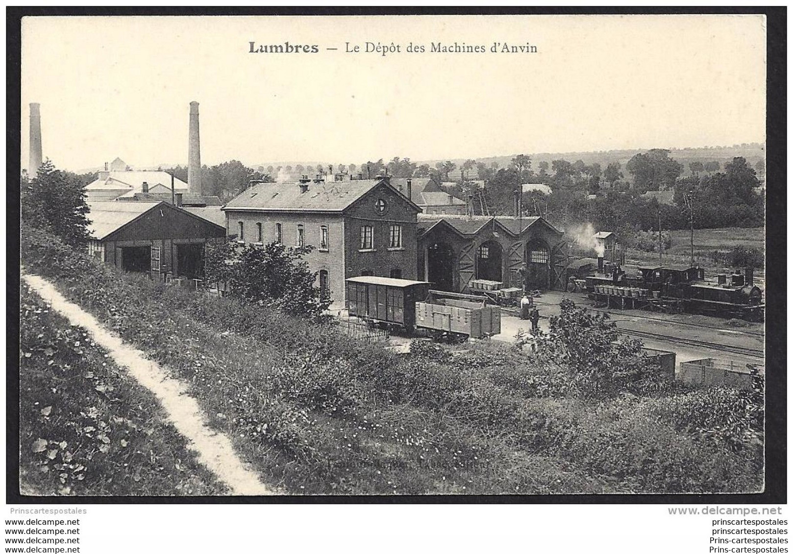 CPA 62 Lumbres Le Depot Des Machines Ligne D' Anvin à Calais - Lumbres