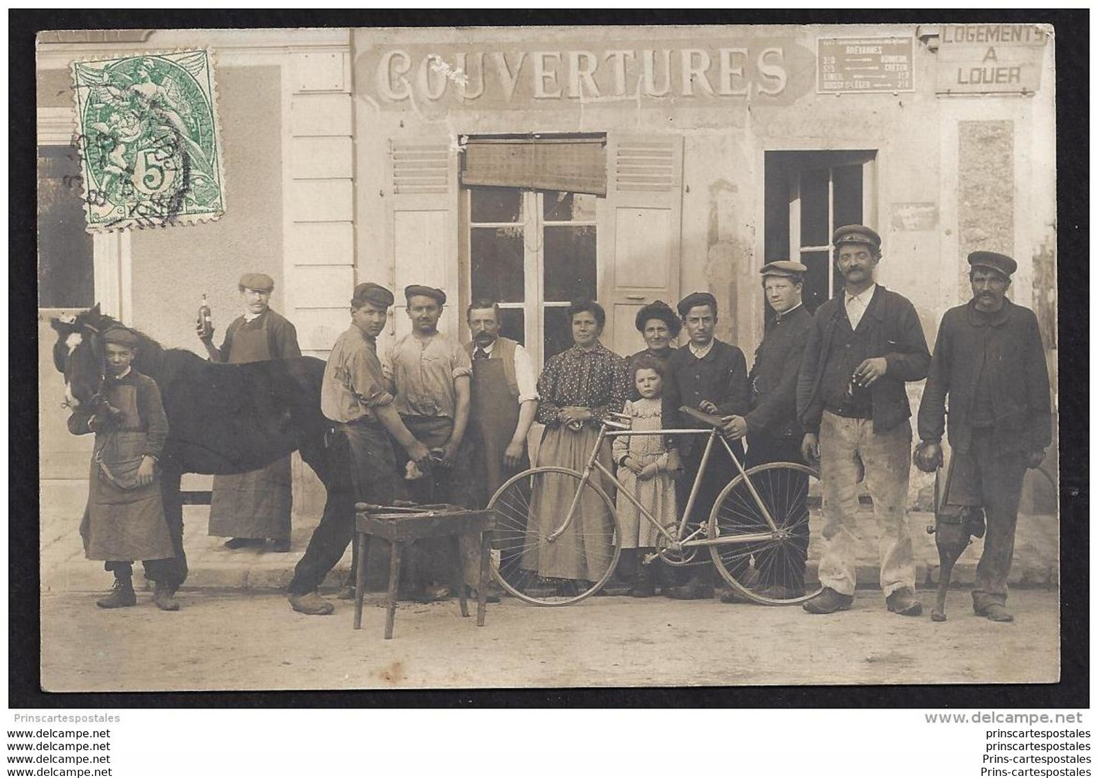 CPA 94 Carte Photo Brevannes Un Marechal Ferrant - Limeil Brevannes