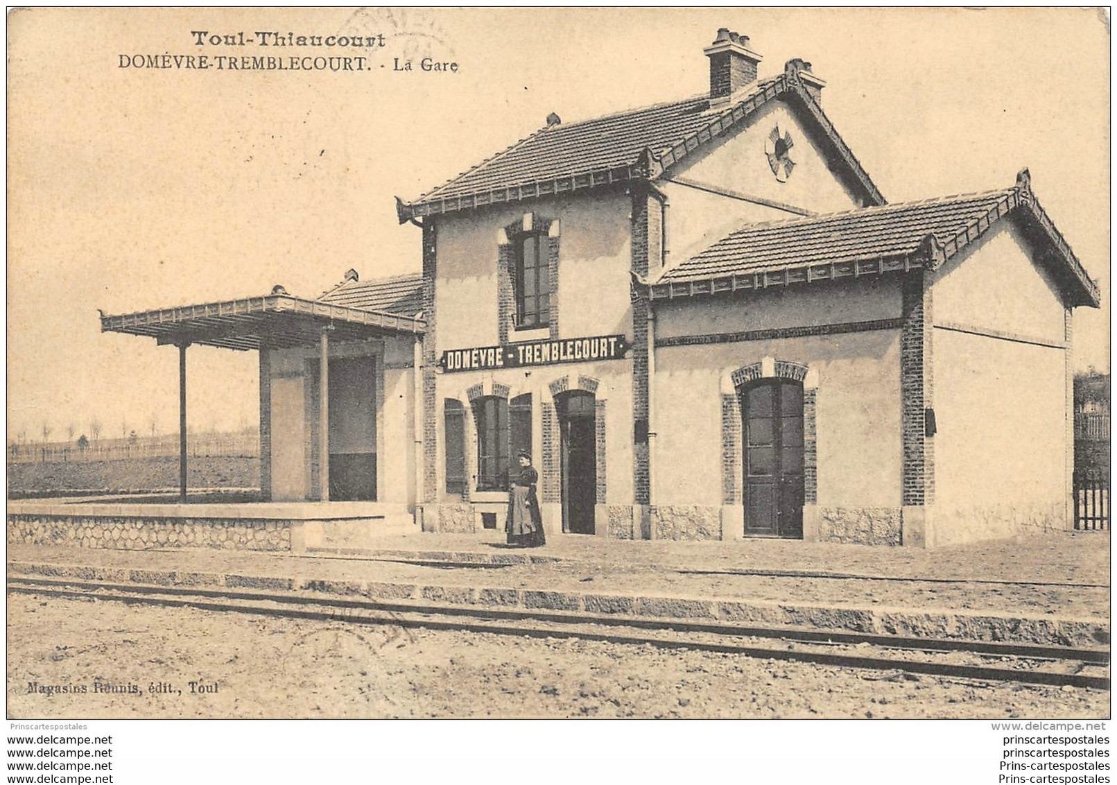 CPA 54 Domevre Tremblecourt La Gare Ligne De Toul Thiaucourt - Domevre En Haye