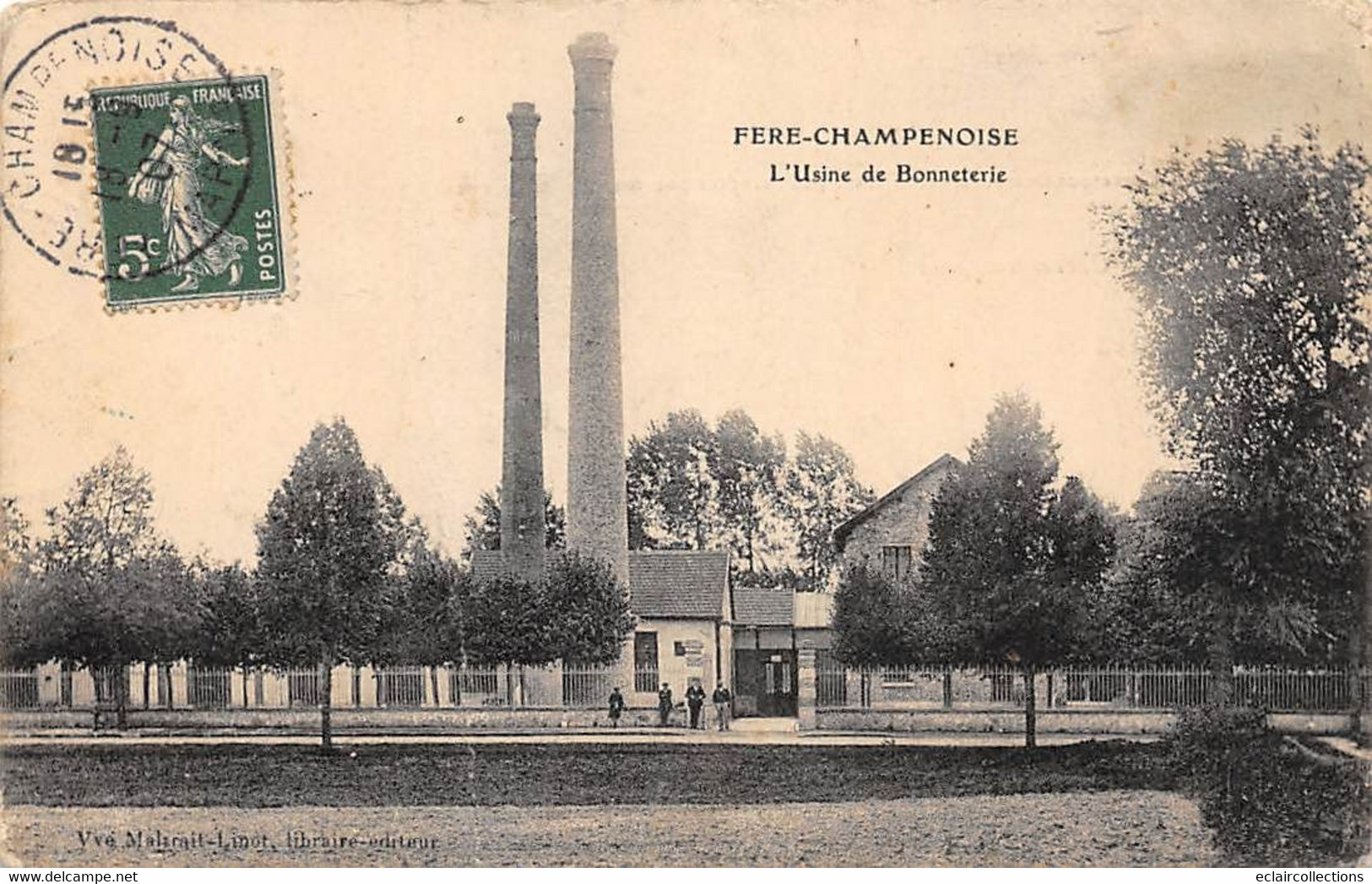 Fère-Champenoise        51        L'Usine De Bonneterie   - Pli -     (voir Scan) - Fère-Champenoise