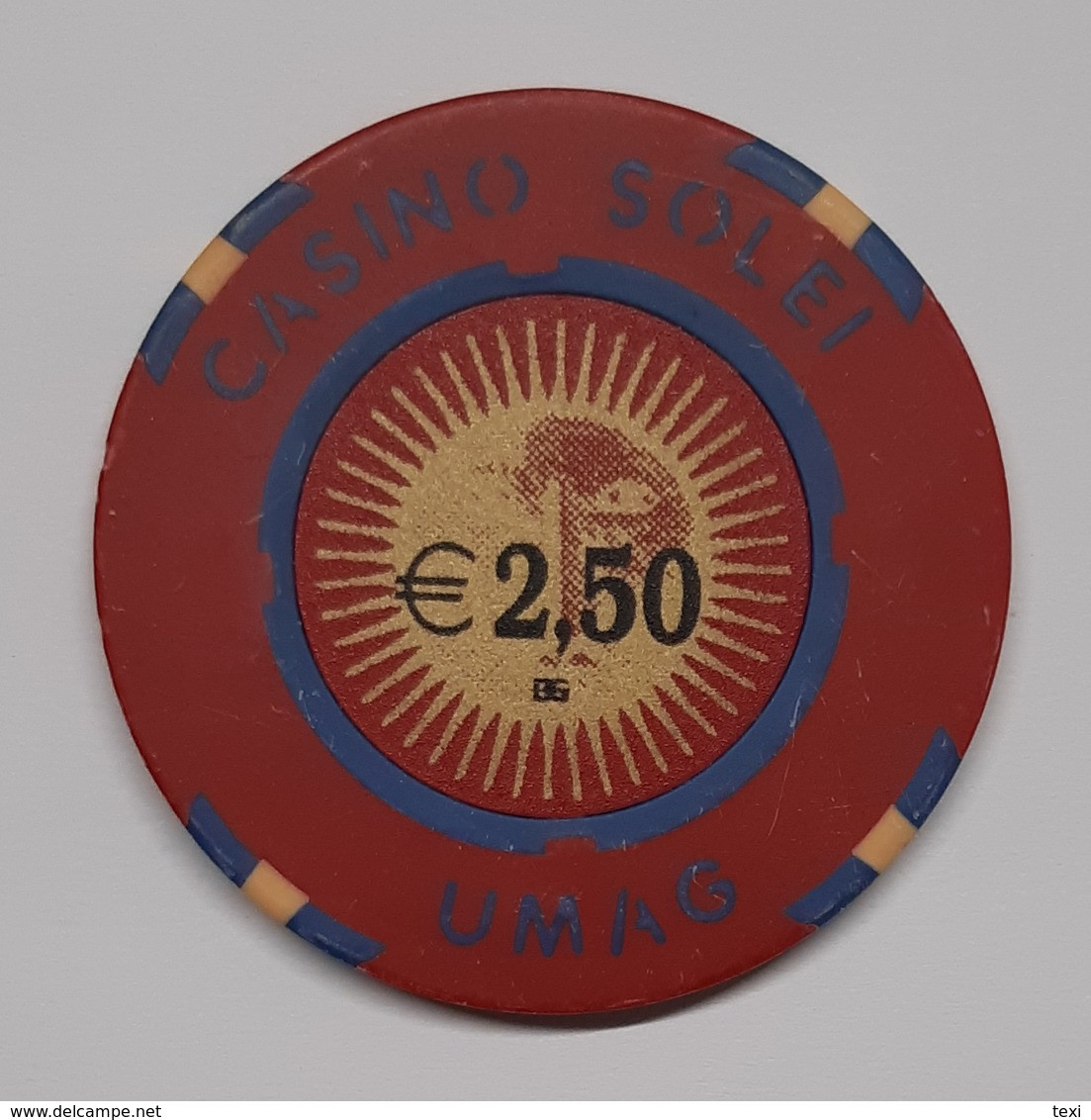 TOKEN JETON CROATIA CASINO SOLEI UMAG 2,5 EUR - Casino