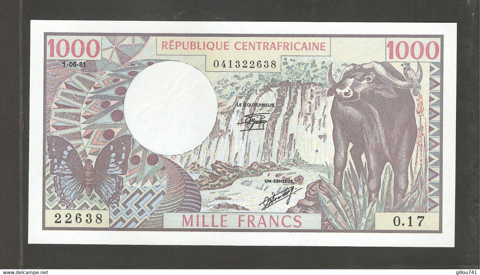 Centrafrique, 500 Francs, 1980-1984 Issue - Centrafricaine (République)