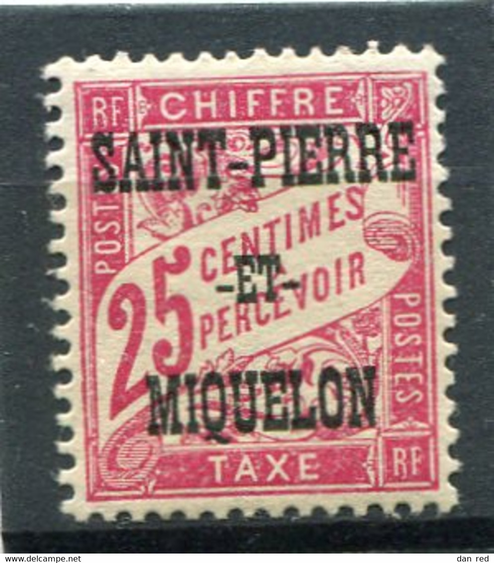 SAINT-PIERRE ET MIQUELON  N°  13 *  TAXE  (Y&T)   (Charnière) - Postage Due