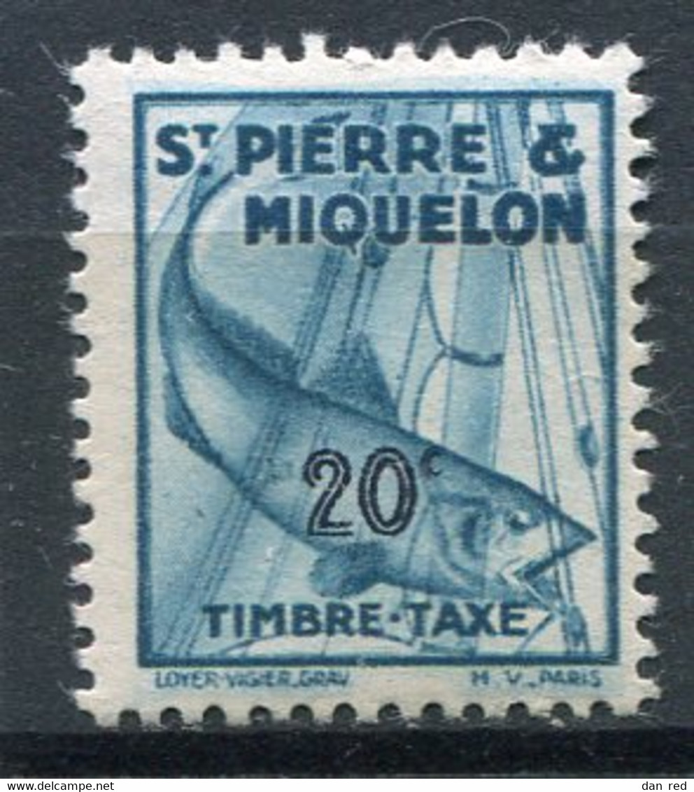 SAINT-PIERRE ET MIQUELON  N°  35 *  TAXE  (Y&T)   (Charnière) - Timbres-taxe