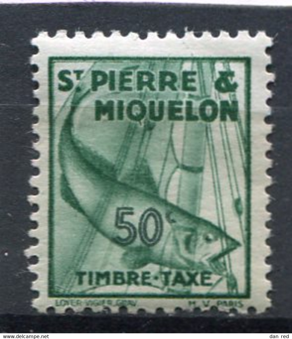 SAINT-PIERRE ET MIQUELON  N°  37 *  TAXE  (Y&T)   (Charnière) - Timbres-taxe