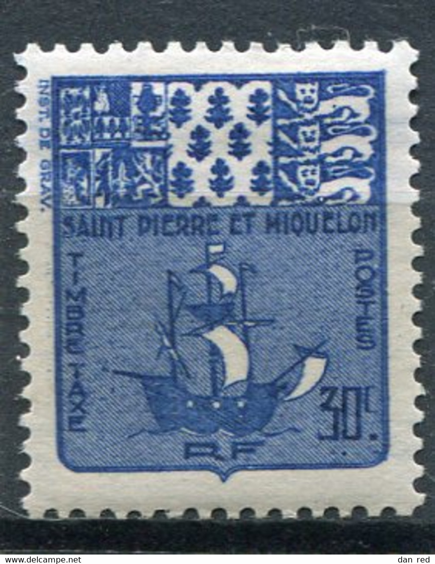 SAINT-PIERRE ET MIQUELON  N°  68 *  TAXE  (Y&T)   (Charnière) - Impuestos