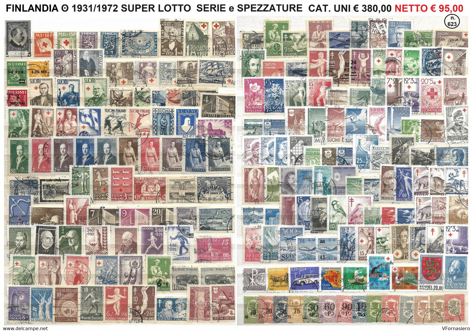 FINLANDIA ʘ 1931/1972 SUPER LOTTO Con SERIE E SPEZZATURE - Verzamelingen