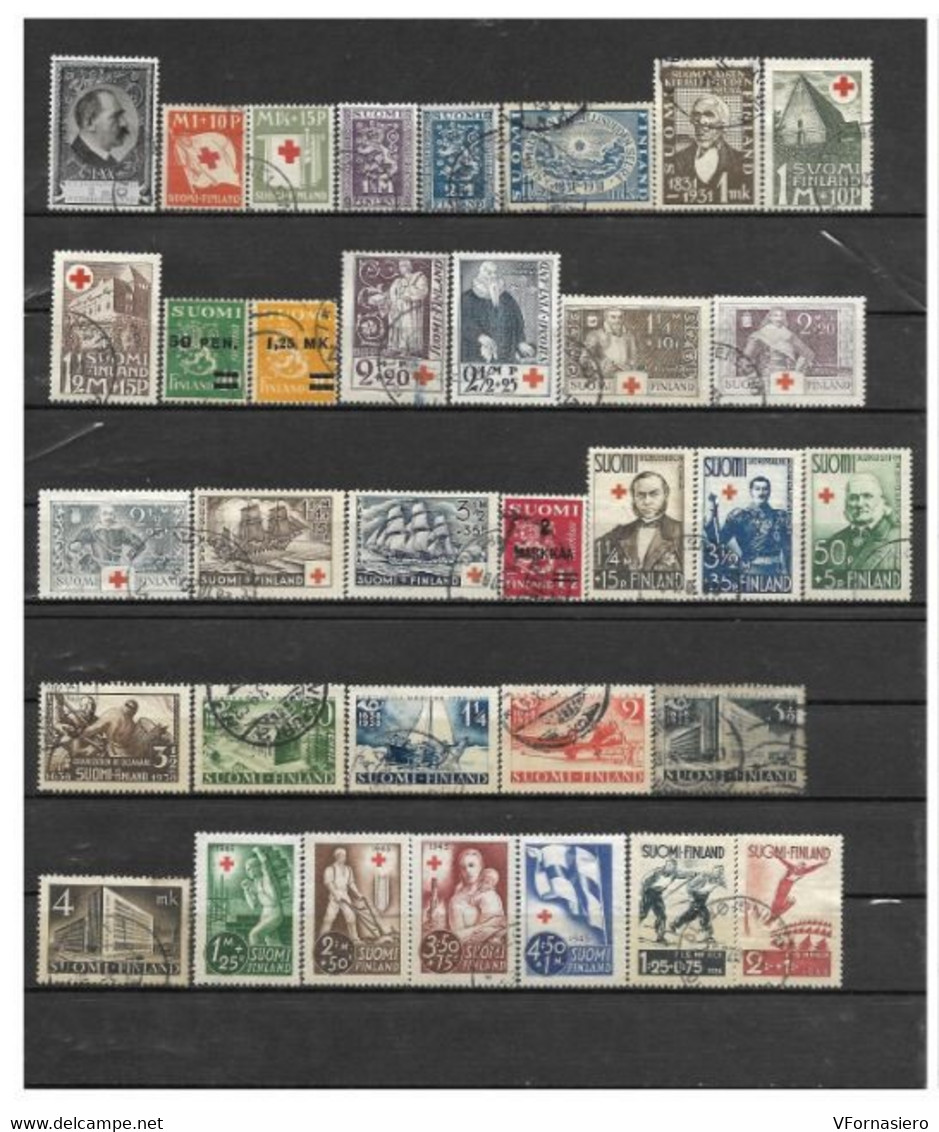 FINLANDIA ʘ 1931/1972 SUPER LOTTO Con SERIE E SPEZZATURE - Collections