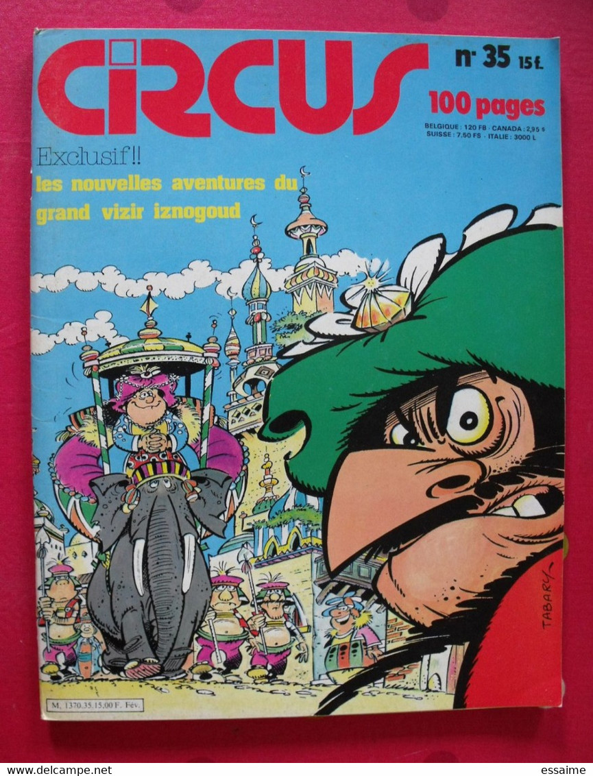 Circus N° 35. 1980. Storm, Passagers Du Vent, Bourgeon. Iznogoud Tabary - Circus