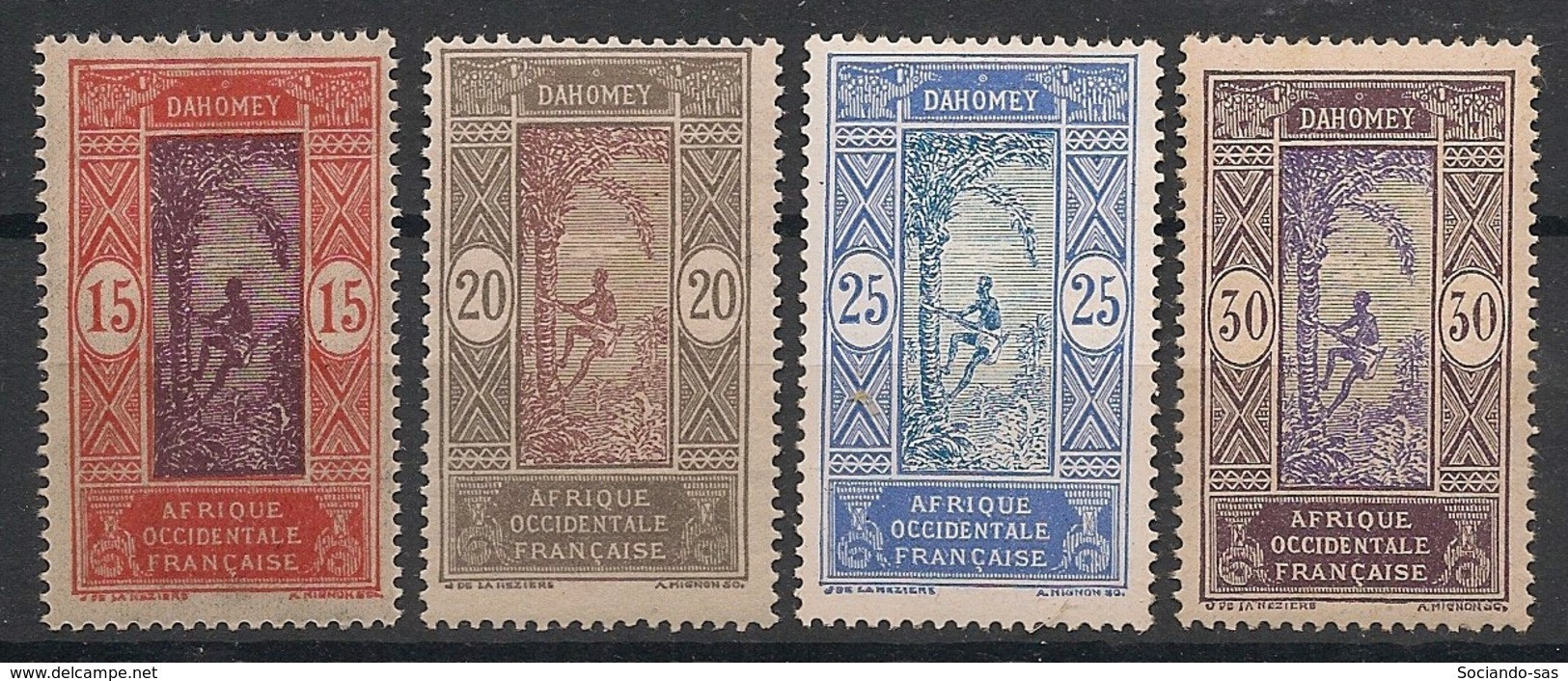 Dahomey - 1913-17 - N°Yv. 48 - 49 - 50 - 51 - 4 Valeurs - Neuf Luxe ** / MNH / Postfrisch - Nuovi