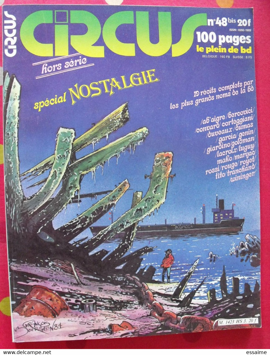 Circus N° 48 Bis. 1982. Spécial Nostalgie.  Giardino Tito Convard Lacroix Marijac Rossi Wininger - Circus