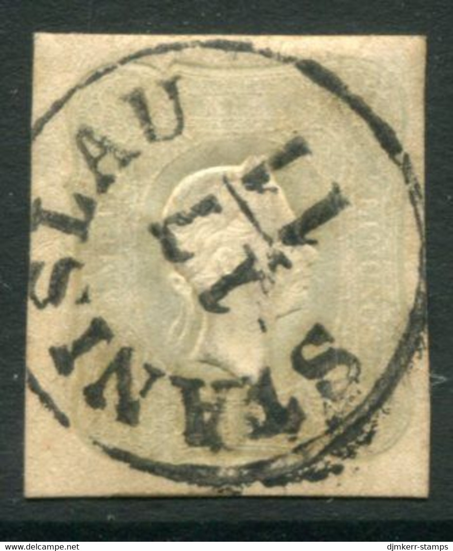 AUSTRIA 1861 1.05 Kr Light Grey Newspaper Stamp Used.  Michel 23 - Dagbladen