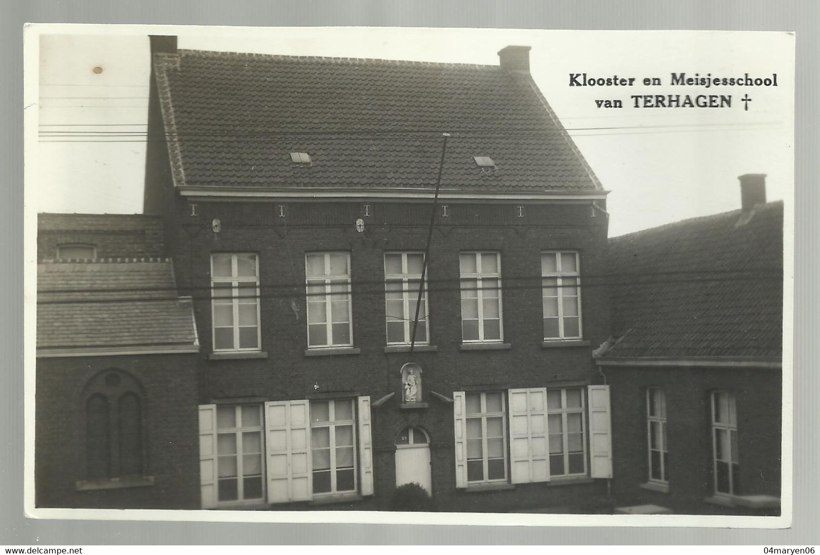 *** 2 X TERHAGEN  -  Meisjesschool + Klooster En Meisjesschool  -  Foto Kaarten - Rumst