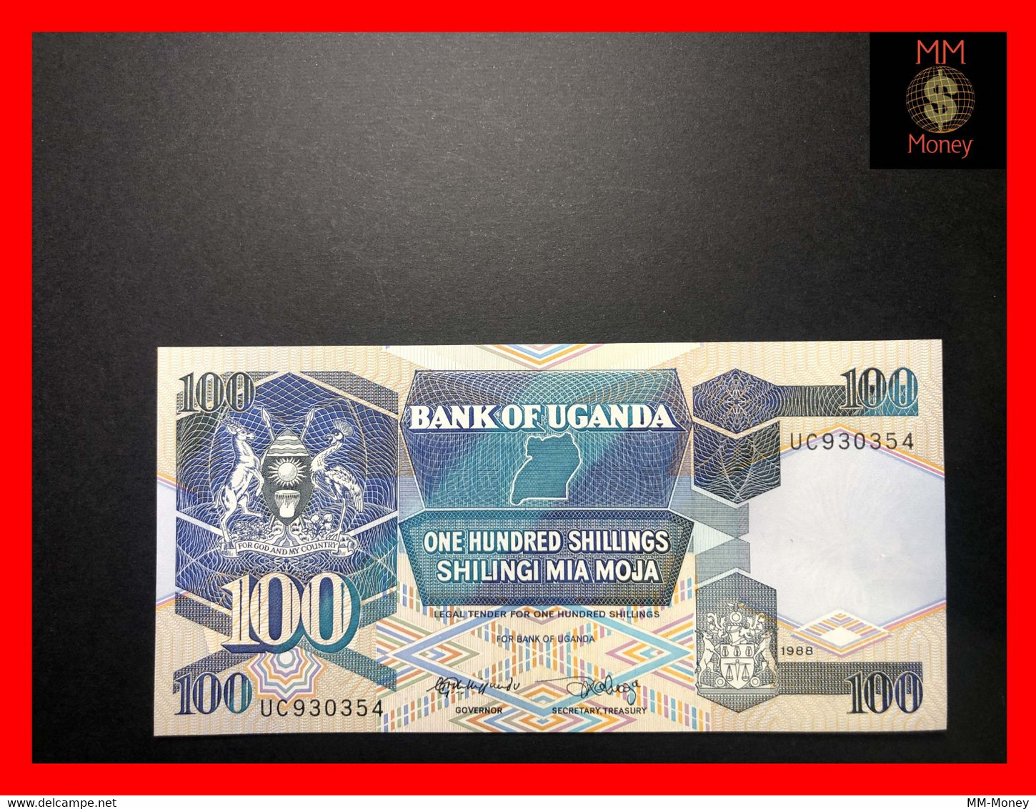 UGANDA 100 Shillings 1988 P. 31 B   UNC - Uganda