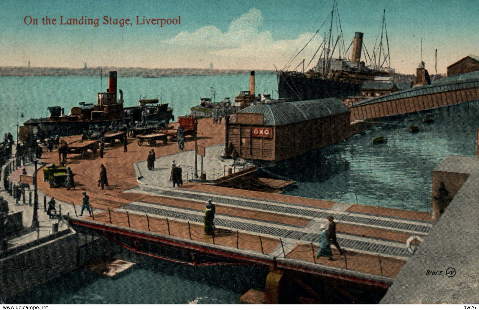 On The Landing Stage - Liverpool - Valentine's Series N° 81613 - Liverpool